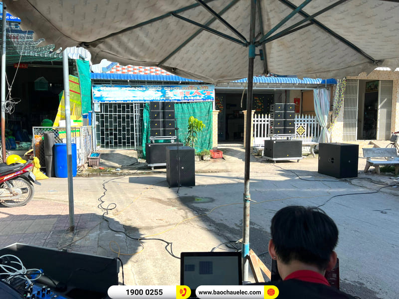 Lắp đặt dàn Line Array Actpro sự kiện, đám cưới 232tr cho anh Trãi ở An Giang (Actpro KR210, Actpro T221F, FP10000Q, FP14000, Alto TS312,…)