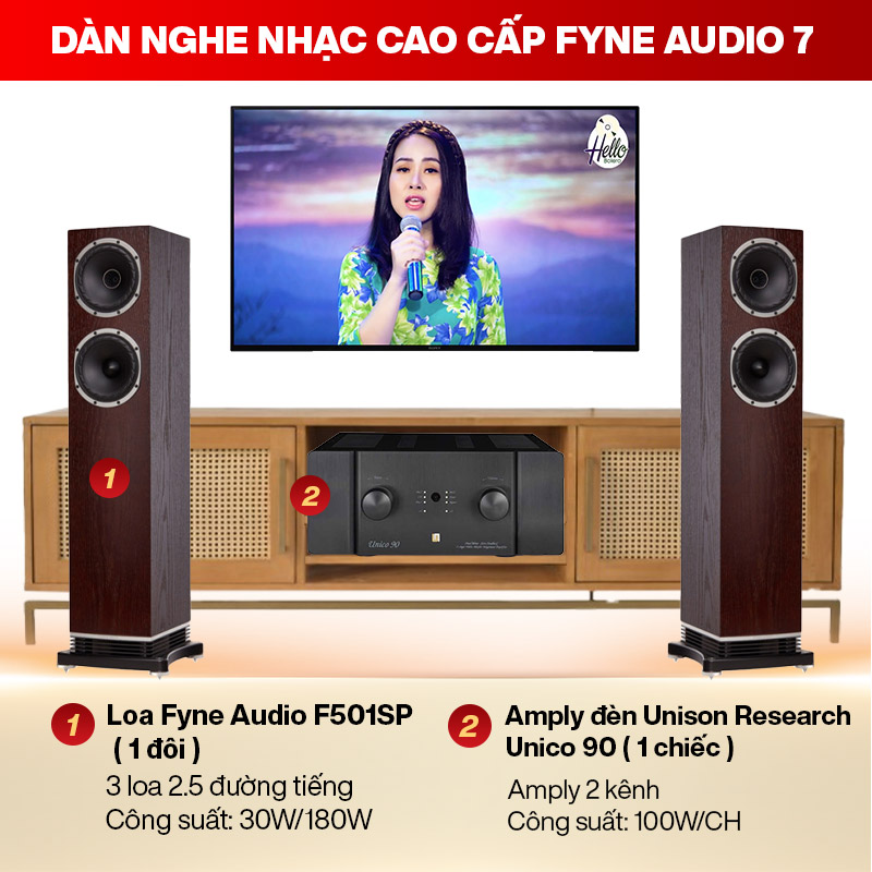 D&agrave;n nghe nhạc cao cấp Fyne Audio 07