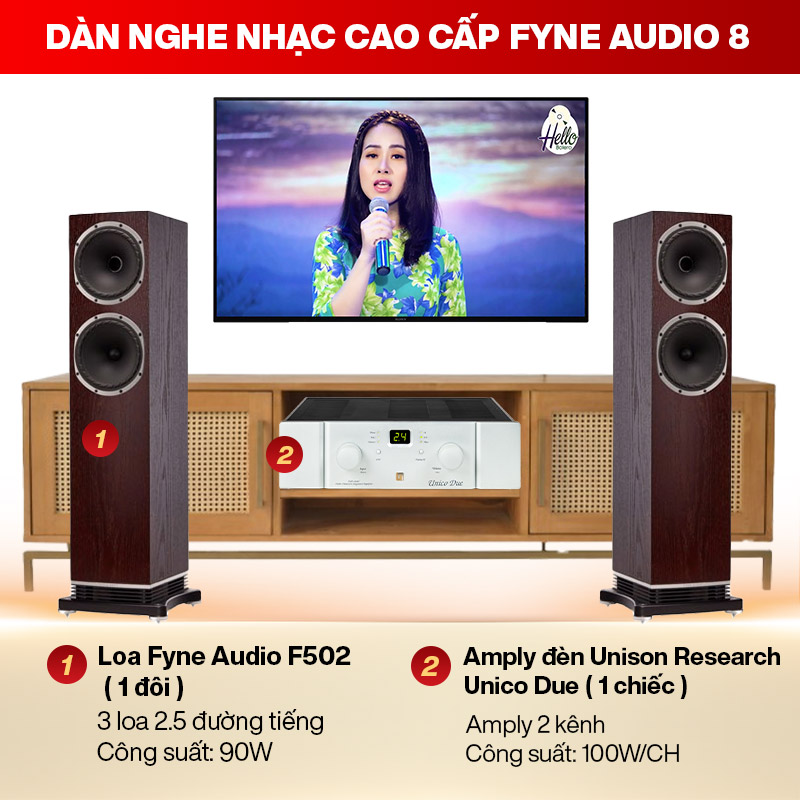 D&agrave;n nghe nhạc cao cấp Fyne Audio 08