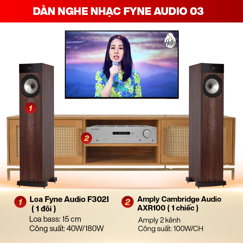 D&agrave;n nghe nhạc Fyne Audio 03