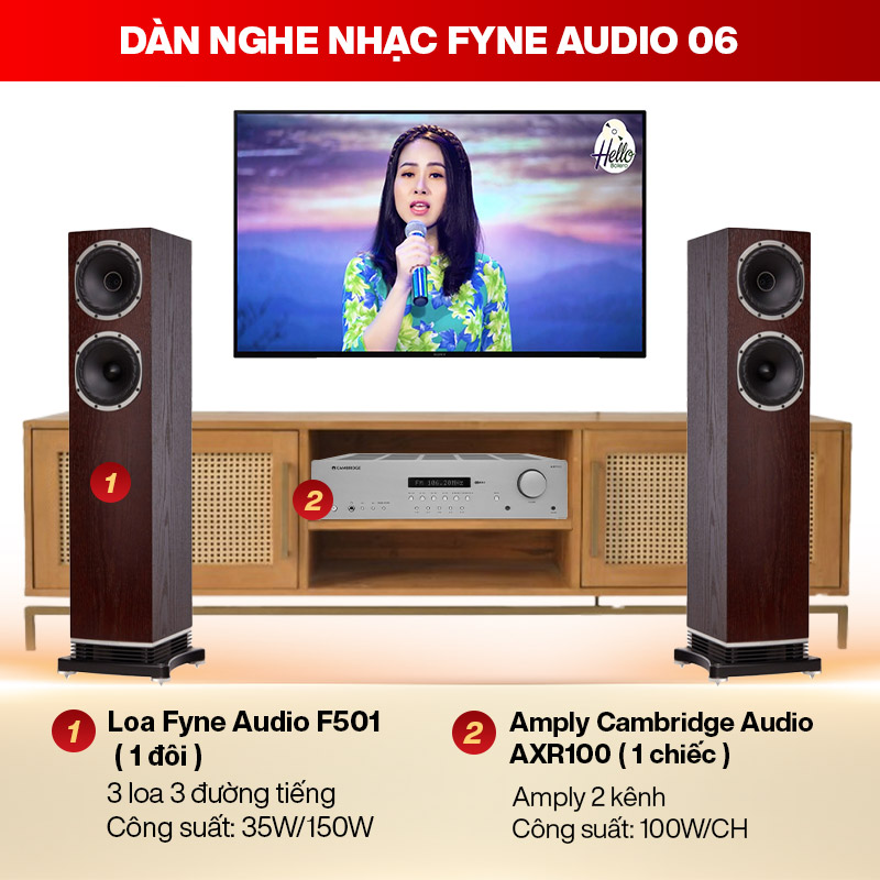 D&agrave;n nghe nhạc Fyne Audio 06