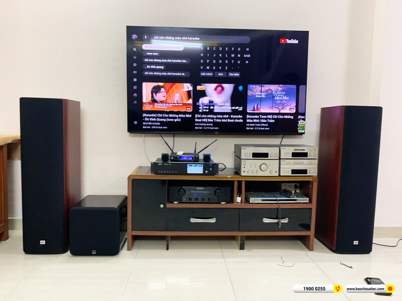 Lắp đặt dàn nghe nhạc, karaoke hơn 105tr cho anh Vinh ở TPHCM (JBL Studio 698, Marantz PM8006, K9900II Luxury, SVS SB-1000, VM300)