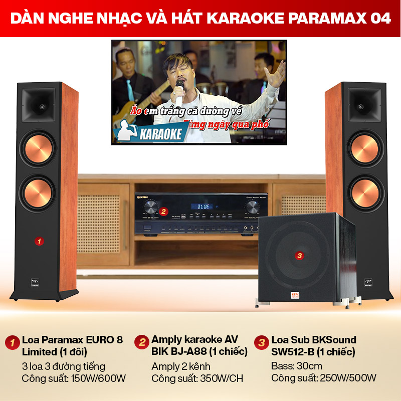 D&agrave;n Nghe nhạc v&agrave; H&aacute;t karaoke Paramax 04