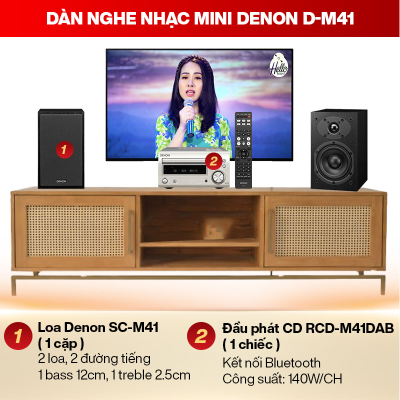 D&agrave;n nghe nhạc mini denon cực hay gi&aacute; rẻ