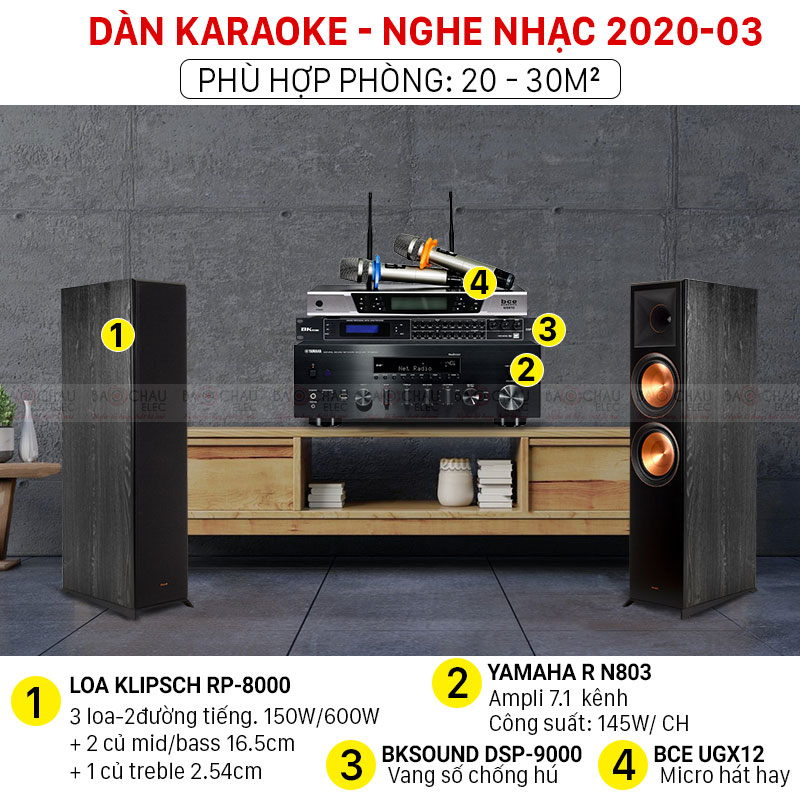 Dàn karaoke - nghe nhạc 2020-03 chính hãng, cấu hính hiện đại