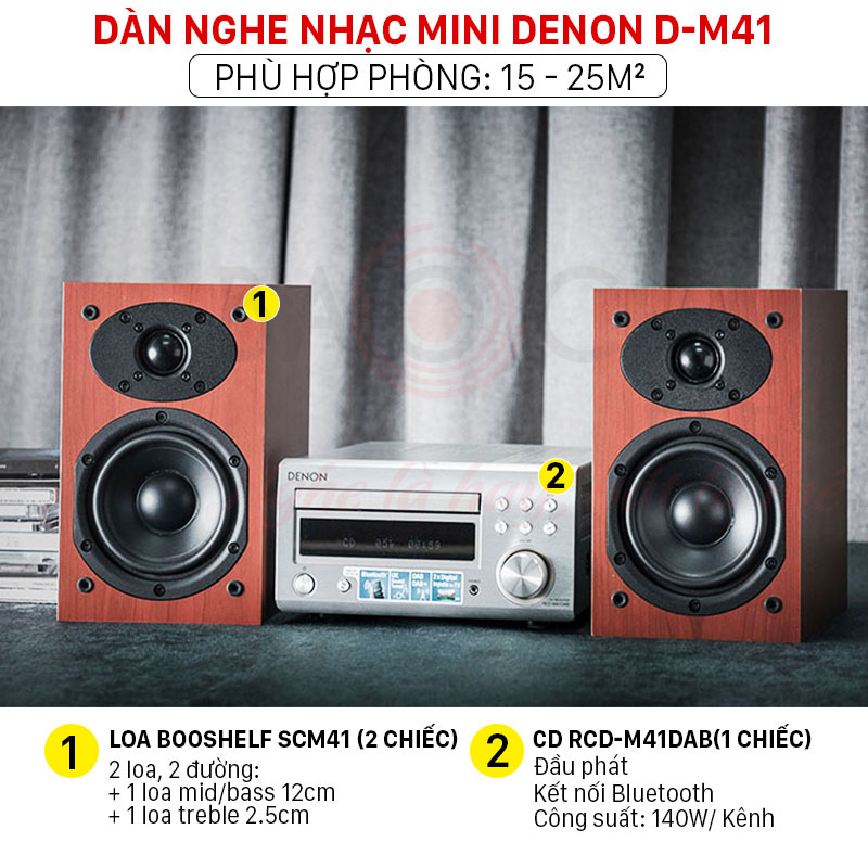d&agrave;n nghe nhạc mini Denon D-M41