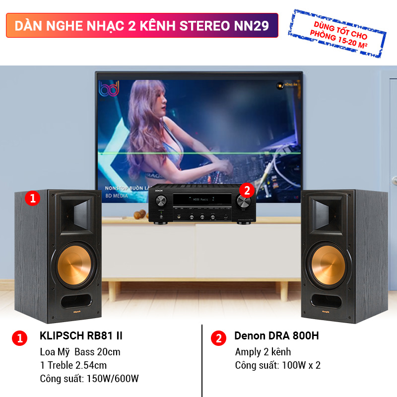 D&agrave;n nghe nhạc mini Stereo NN29