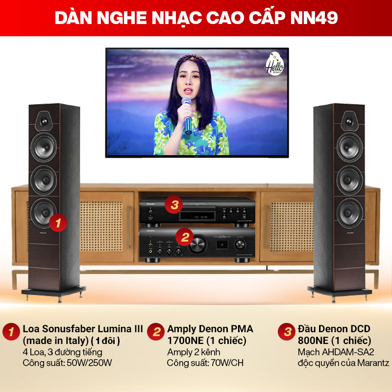 D&agrave;n nghe nhạc cao cấp NN49