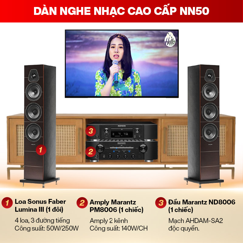 D&agrave;n nghe nhạc cao cấp NN50