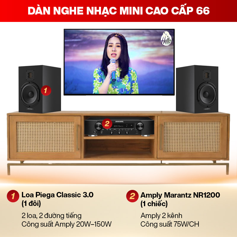Dàn nghe nhạc mini cao cấp NN66