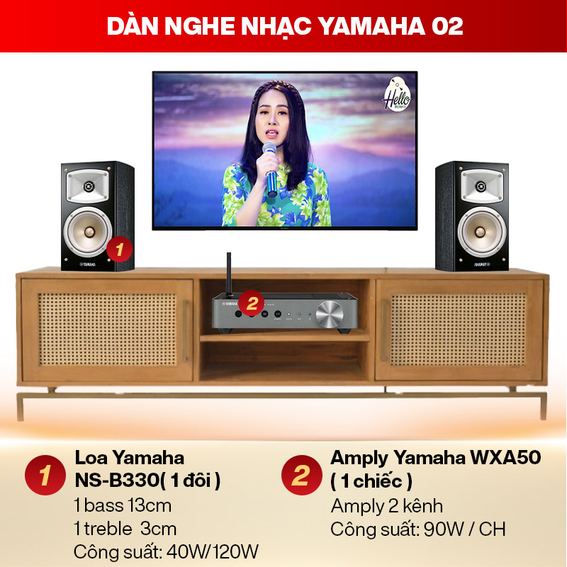 D&agrave;n nghe nhạc Yamaha 02 ch&iacute;nh h&atilde;ng, gi&aacute; tốt