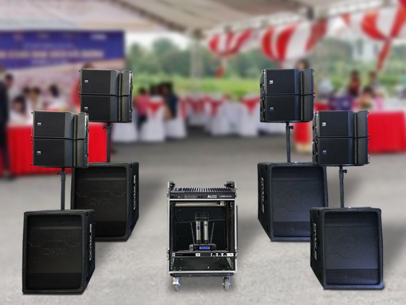 D&agrave;n &acirc;m thanh Line Array Actine (Liền c&ocirc;ng suất) DMX 05