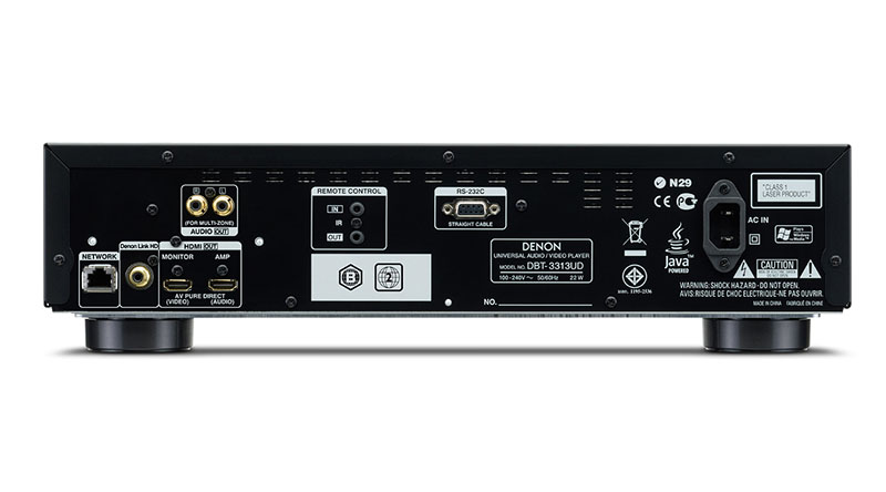 Đầu phát Denon DBT-3313 hệ thống cổng kết nối đa dạng