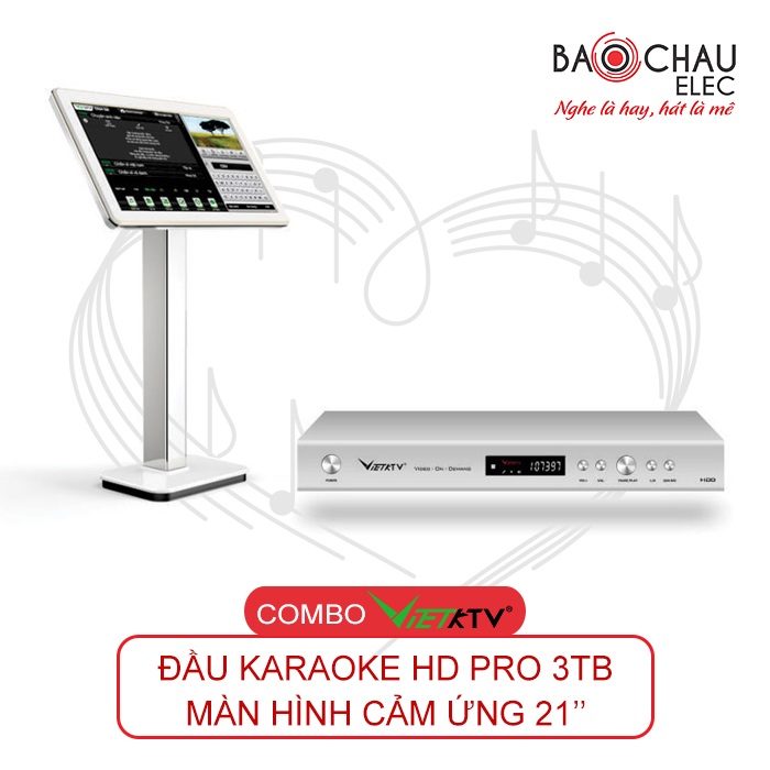 Combo VietKTV HD PRO 3TB + Màn hình 21 inch chính hãng, giá rẻ