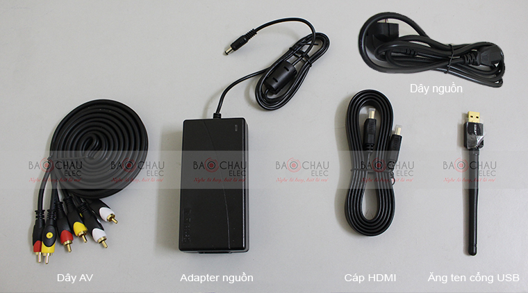 Dau BTE S600 3TB - phu kien Đầu BTE S600 4TB gồm nhiều phụ kiện đi kèm
