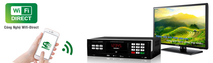 Đầu karaoke Paramax LS-3000 công nghệ wifi hiện đại 