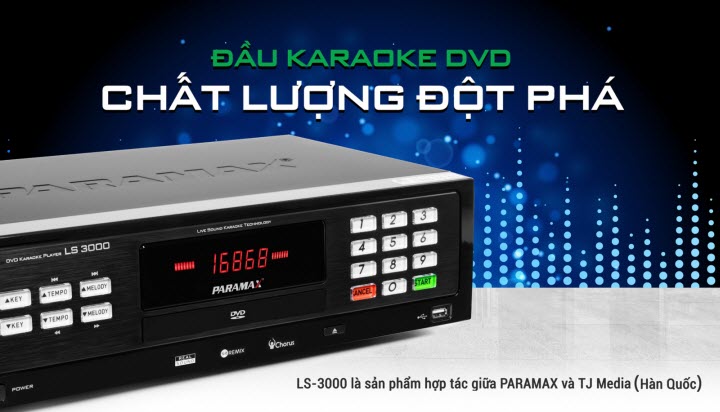 Đầu karaoke Paramax LS-3000 thiết kế chất lượng, đột phá 