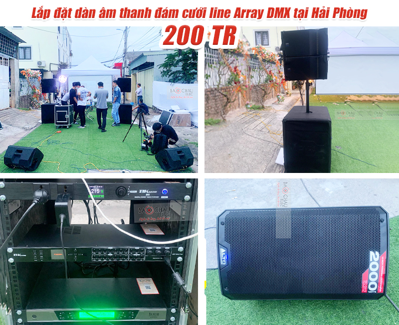 Lắp đặt d&agrave;n &acirc;m thanh Line Array