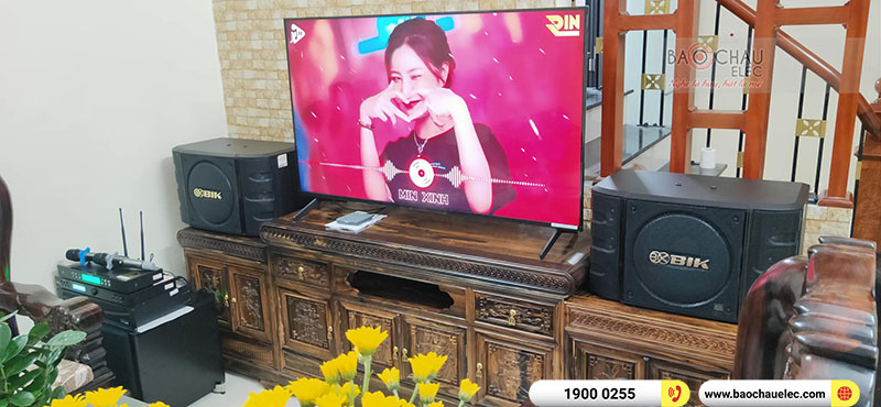 Lắp đặt dàn karaoke trị giá gần 30 triệu cho anh Sơn tại Long Biên (BIK BS 999X, Bksound X5 plus, APP MZ-66,  BKSound SW512-B…)