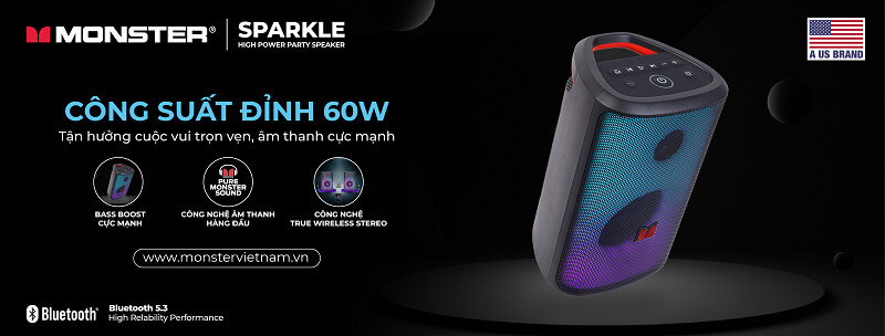 Loa bluetooth Monster Sparkle