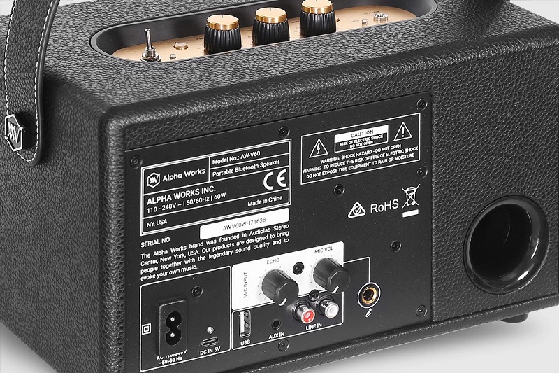 Loa Bluetooth Retro Alpha Works Classic V60