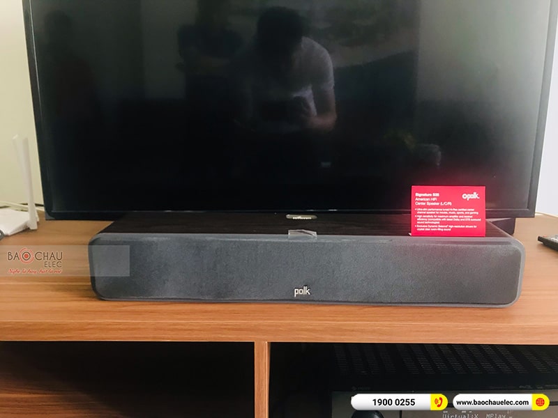 Lắp đặt dàn âm thanh 5.1 xem phim, nghe nhạc Polk Audio cho khách hàng tại Hải Phòng