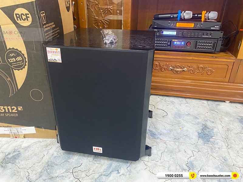 Lắp đặt dàn karaoke trị giá gần 60 triệu cho chú Thái tại Hải Phòng (RCF EMAX 3112 MK2, BPA-6200, BKSound X5 Plus, SW612B, UGX12 Plus) 