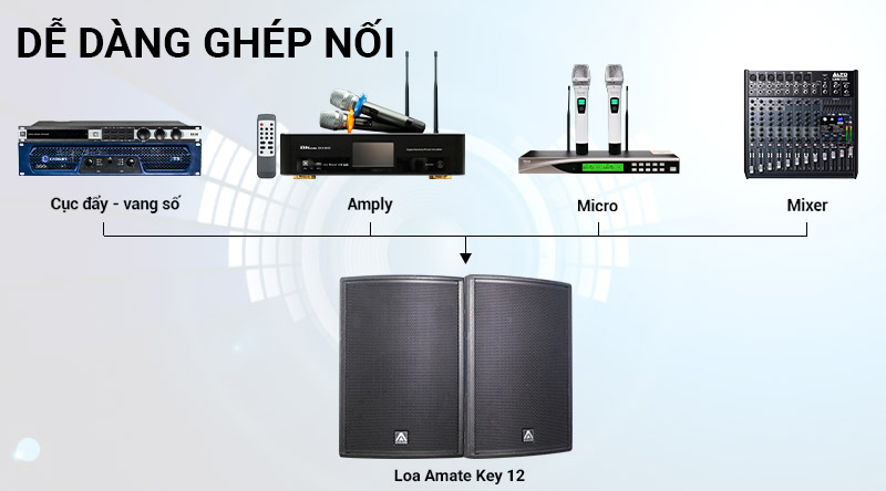 Loa karaoke Amate audio Key 12