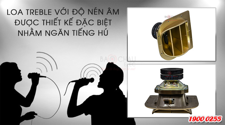Loa BMB CSV 900 (C) like new có loa trbele với độ nén được thiết kế đặc biệt ngăn tiếng hú