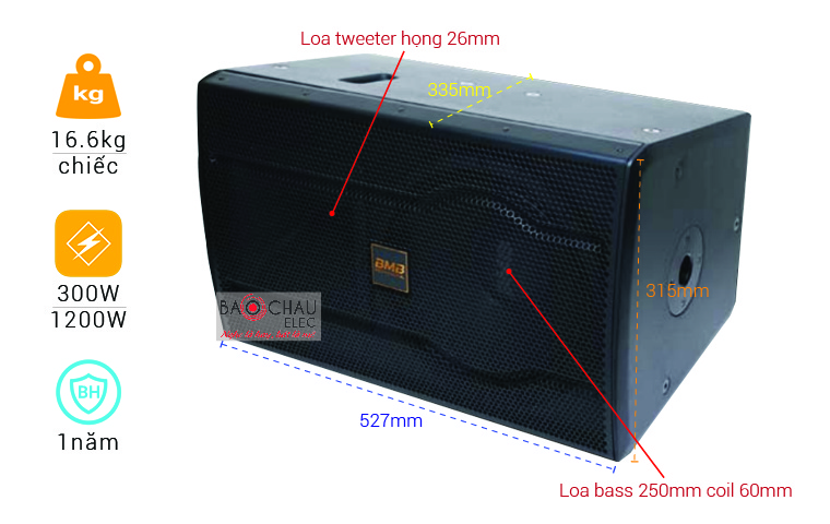 Loa BMB CSS 2010C Like new và các thông số