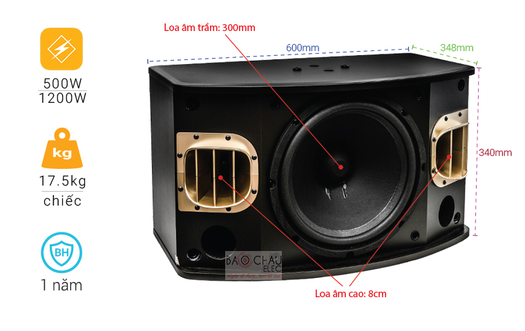Loa BMB CSV 900 (C) like new thông số cơ bản