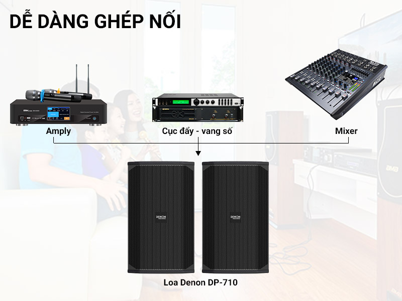 Loa karaoke Denon DN-710 