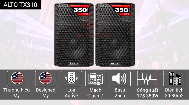 Loa Alto TX310 (active, bass 25cm)