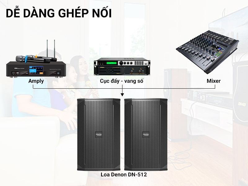 Loa karaoke Denon DN-512