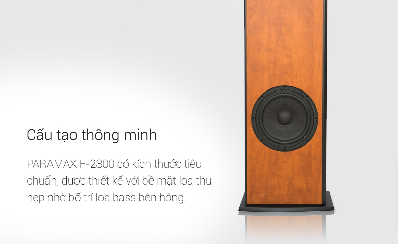 Loa Paramax F2800 new có cấu tạo thông minh