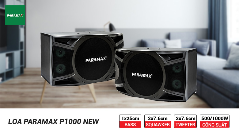 Loa Paramax P1000 New hiện đại, công suất mạnh mẽ