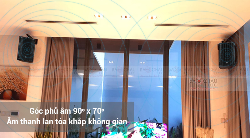 Loa RCF được trang bị dải tần rộng, g&oacute;c phủ &acirc;m lớn