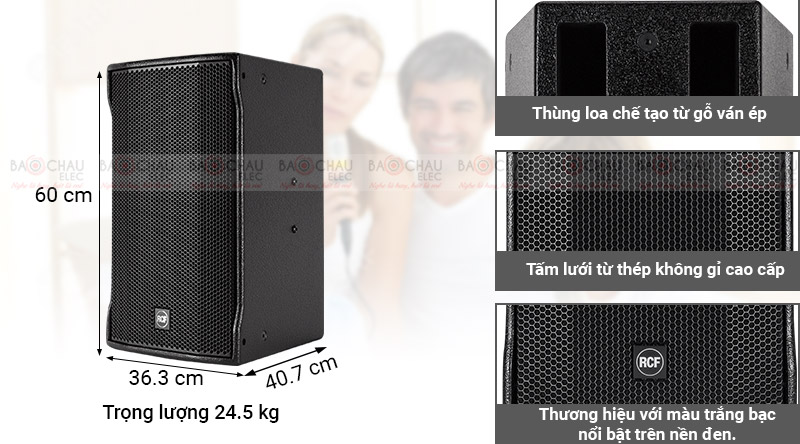 Loa karaoke RCF với thiết kế hiện đại, cao cấp 