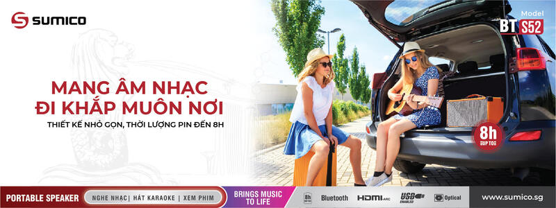 Loa karaoke x&aacute;ch tay Sumico BT-S52