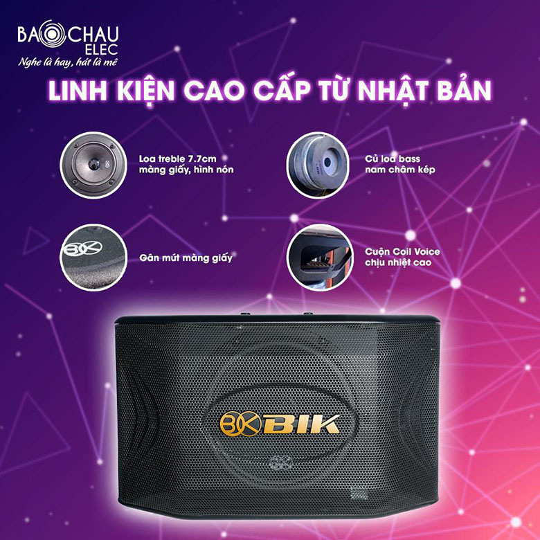 Loa BIK BQ-S63 linh kiện cao cấp