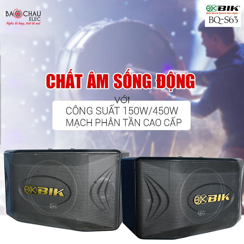 Loa BIK BQ-S63 cho chất âm sống động