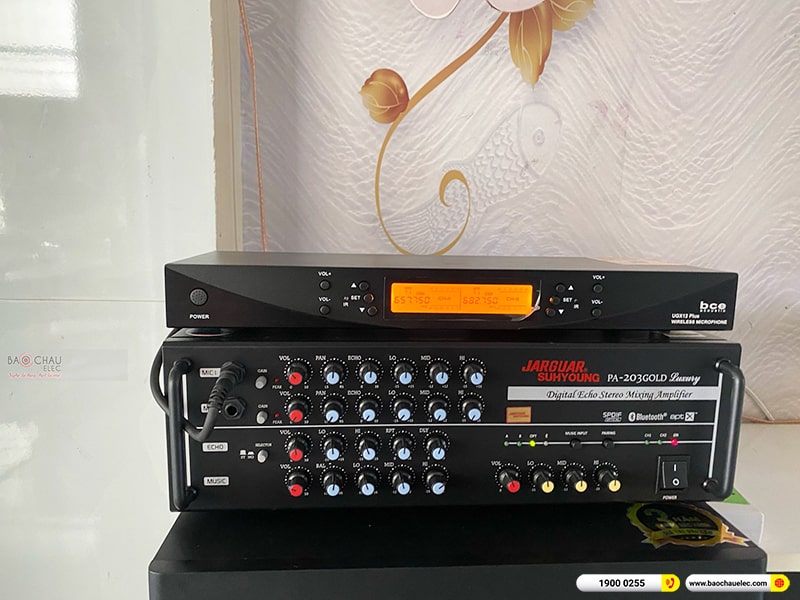 Lắp đặt dàn karaoke trị giá khoảng 30 triệu cho anh Thắng tại TPHCM