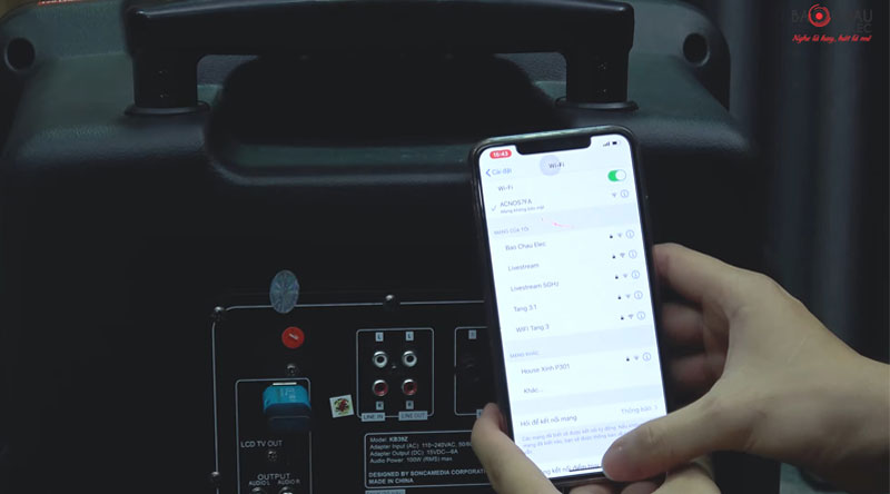 Kết nối loa kéo với Bluetooth