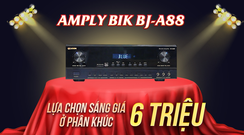 Amply BIK BI-A88 h&agrave;ng ch&iacute;nh h&atilde;ng gi&aacute; phải chăng