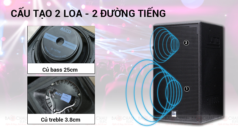 Loa Alto AT1000 lắp r&aacute;p từ linh kiện cao cấp