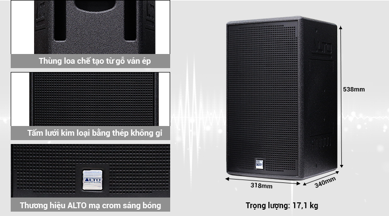 Loa Alto AT1000 thiết k&eacute; th&ocirc;ng minh
