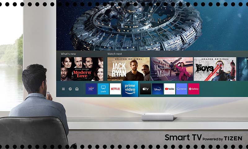 Máy chiếu Samsung LSP9T 4K siêu gần thông minh