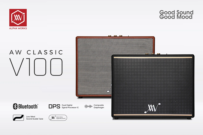 Loa Bluetooth Retro Alpha Works Classic V100