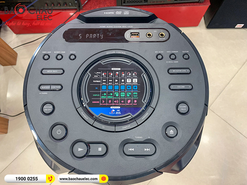 Loa bluetooth Sony MHC V43D t&ugrave;y chỉnh dễ d&agrave;ng