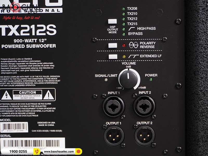loa sub alto tx212s